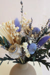 Vasenglück Sets Set aus Mini-Trockenblumenstrauß & Vase - Purple Love
