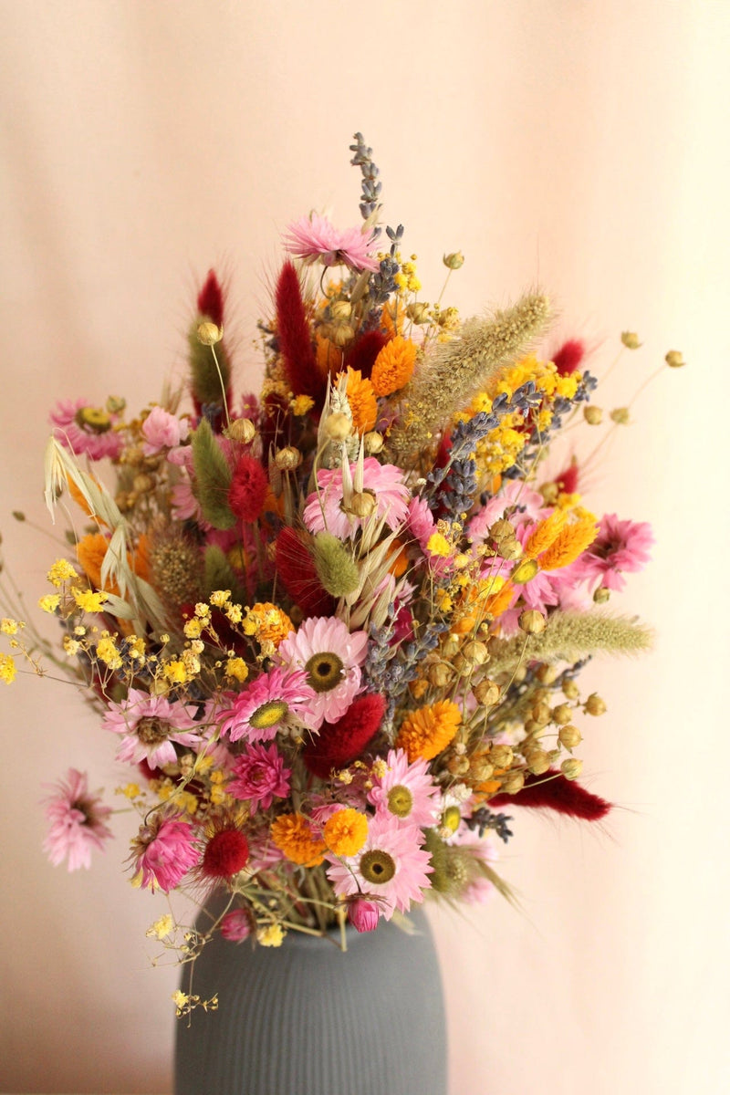 Vasenglück Trockenblumen Trockenblumenstrauss „No. 23“ mit bunten Wiesenblumen