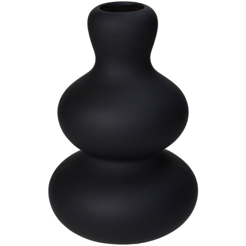 Vase | Curvy Black | Schwarz Vasenglück