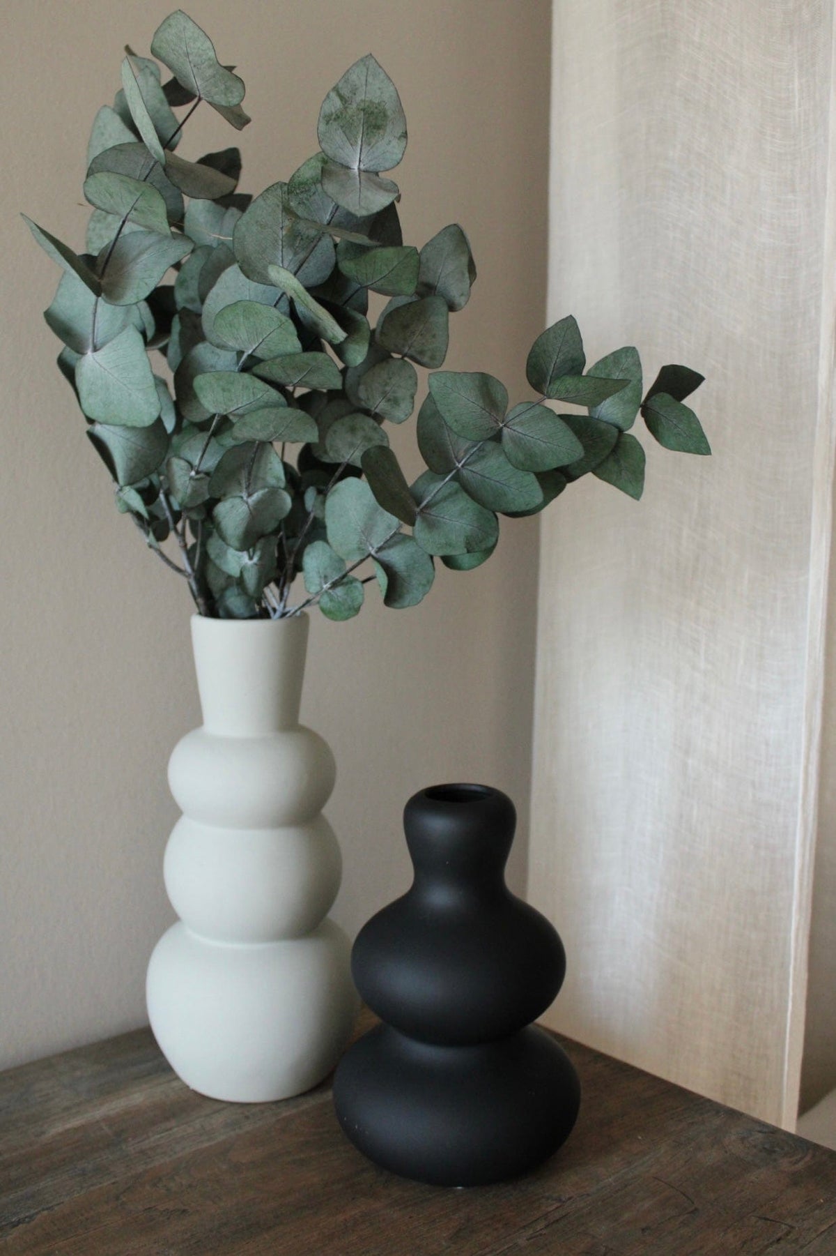 Vase | Curvy Black | Schwarz Vasenglück